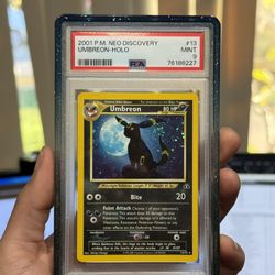 2001 Umbreon Neo Discovery Holo PSA 9 w Swirl