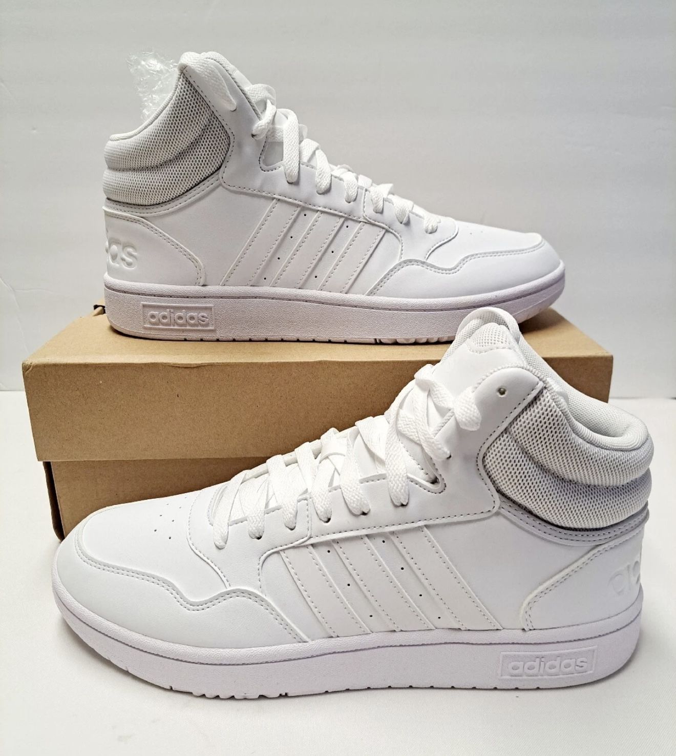 White Adidas $ New $45 Size 8.5 Men