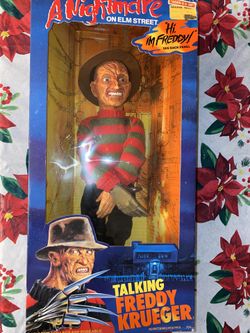 *vintage* 1989 Matchbox A Nightmare on Elm Street Talking Freddy Krueger pull-string doll.