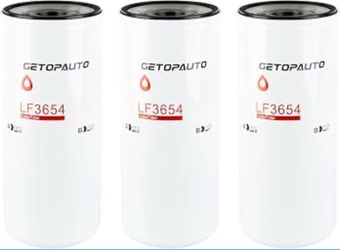GETOPAUTO LF3654 Oil Filter Spin-On Compatible with MP7 & MP8, D13 Engines Freightliner ISX12G DD16 Engines Replaces B7685, P550425, P9407, LFP8642, 5