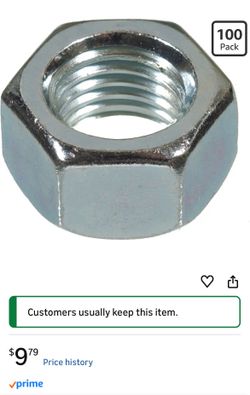 5/16” NC Zink Coated Hex Nuts
