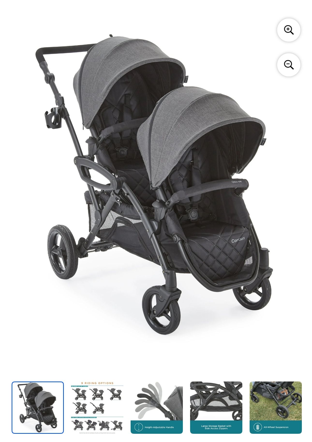 Contours Options Elite V2 Double Baby Stroller