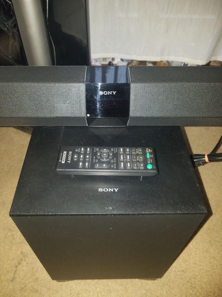 Sony soundbar and subwoofer+ remote