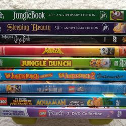 Kids/Animation DVDs, $3 each, Like New