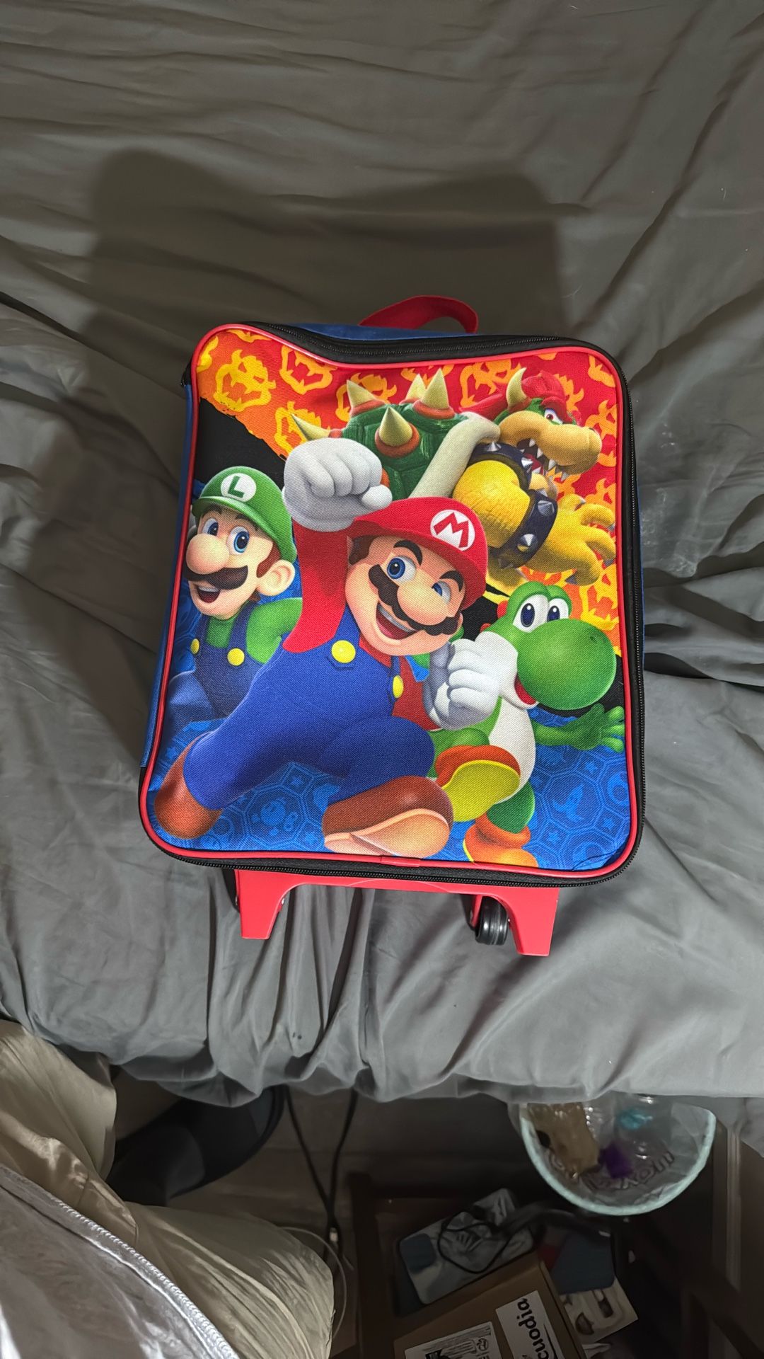 Nintendo Kids Super Mario - Rolling Backpack Wheels NEW