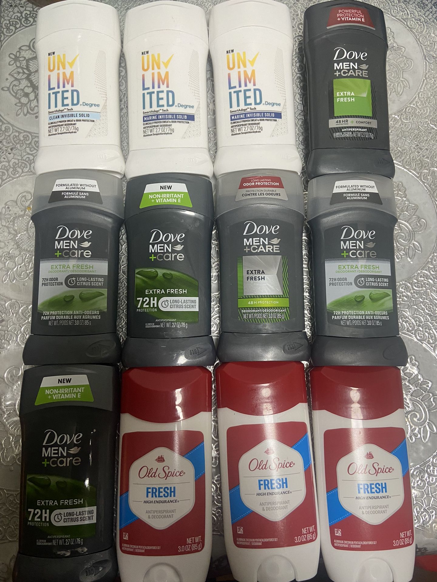 Men’s Dove , Degree, Old Spice Deodorant , $3 Each 