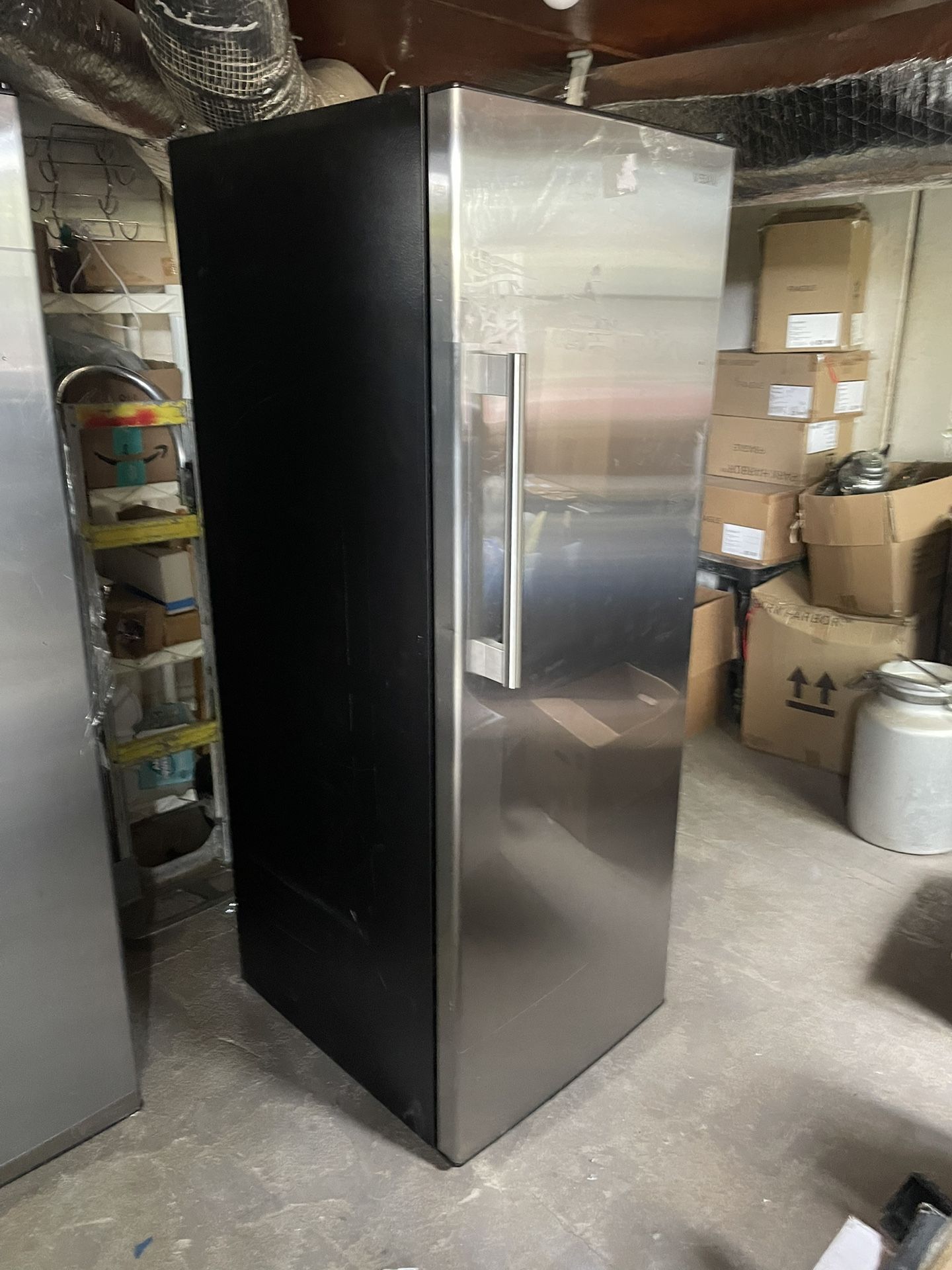 Stainless Steel Vissani Convertible Fridge or Freezer