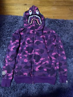 Purple bape hoodie
