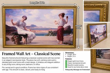 Framed Wall Art - Classical Scene
