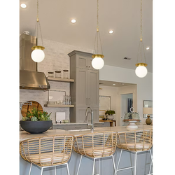 Z-Lite Calhoun Heritage Brass Transitional Pendant Light