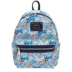 Loungefly Magikarp/Gyarados AOP Mini Backpack