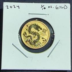 1/10 Oz Perth Mint Lunar dragon 