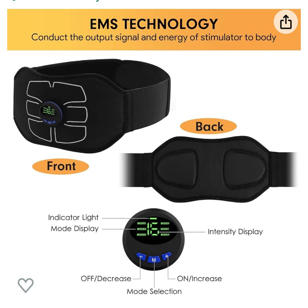 EMS Ab Stimulator.