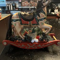 Christmas Wooden Rocking Horse