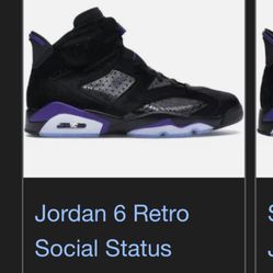 Jordan 6 Social Status