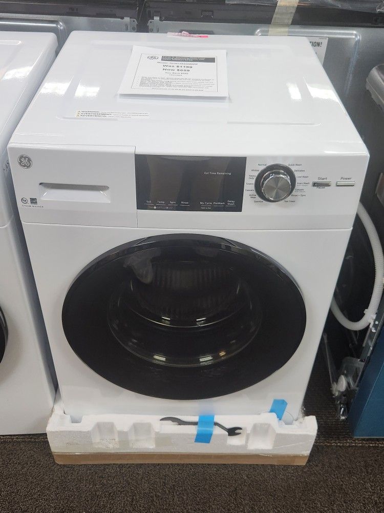 2.4 cu. ft. Stackable White Front Loading Washing Machine With Steam, ENERGY STAR