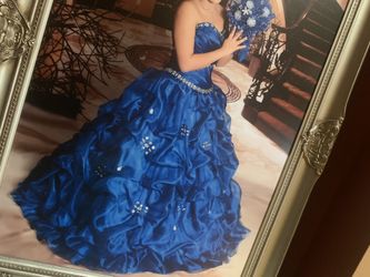 15 dress set, quince dress. Royal blue!