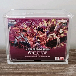 One Piece English Booster Box Acrylic Display Case Magnetic Lid (Read description for fit)