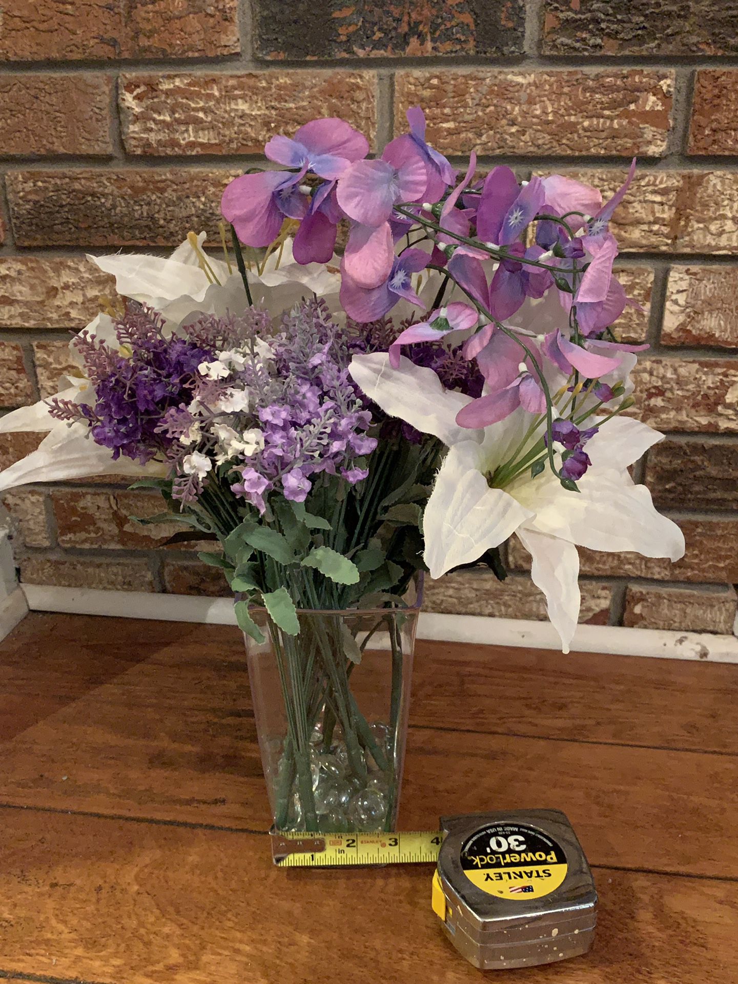 4 Wedding table top lavender flower arrangements
