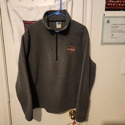 Harley Davidson Men's Pullover Fleece MEDIUM Gray