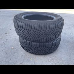 2 - 215/60r16 Michelin Tires Cross Climate 2 90% Treads C