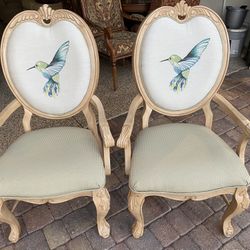 Two Oversize Accent Chairs