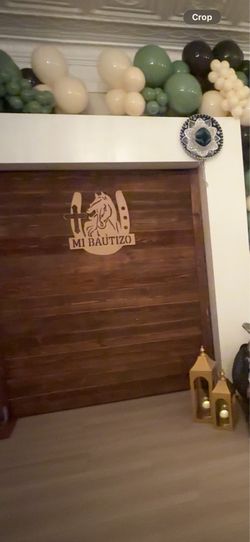bautizo wood sign