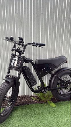 20” Black Fat Tire Electric Bike