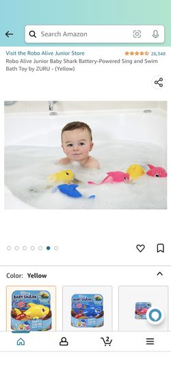 Robo Alive Junior Baby Shark Battery-Powered Sing and Swim Bath Toy by ZURU