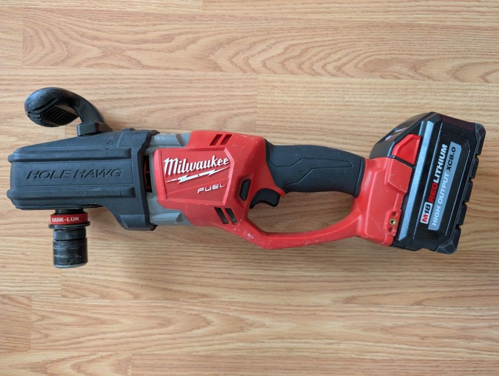 Milwaukee M18 7/16" Quick-Lok Hole Hawg W/8.0 High Output Battery