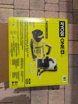 New in box Ryobi cordless electrostatic sprayer
