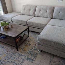 New Gray Modular Sectional Couch! Free Delivery 🚚! Financing Available! 