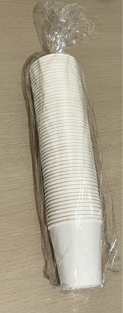 White disposable cups - water cooler cups