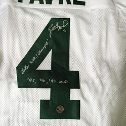 Brett Favre Of Green Bay Packers Signed Jersey 