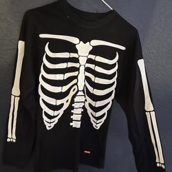 Supreme Skeleton Hanes Bones Thermal Crew, Adult Small