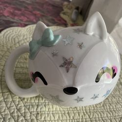 Vintage 3D Kitty Mug With Stars