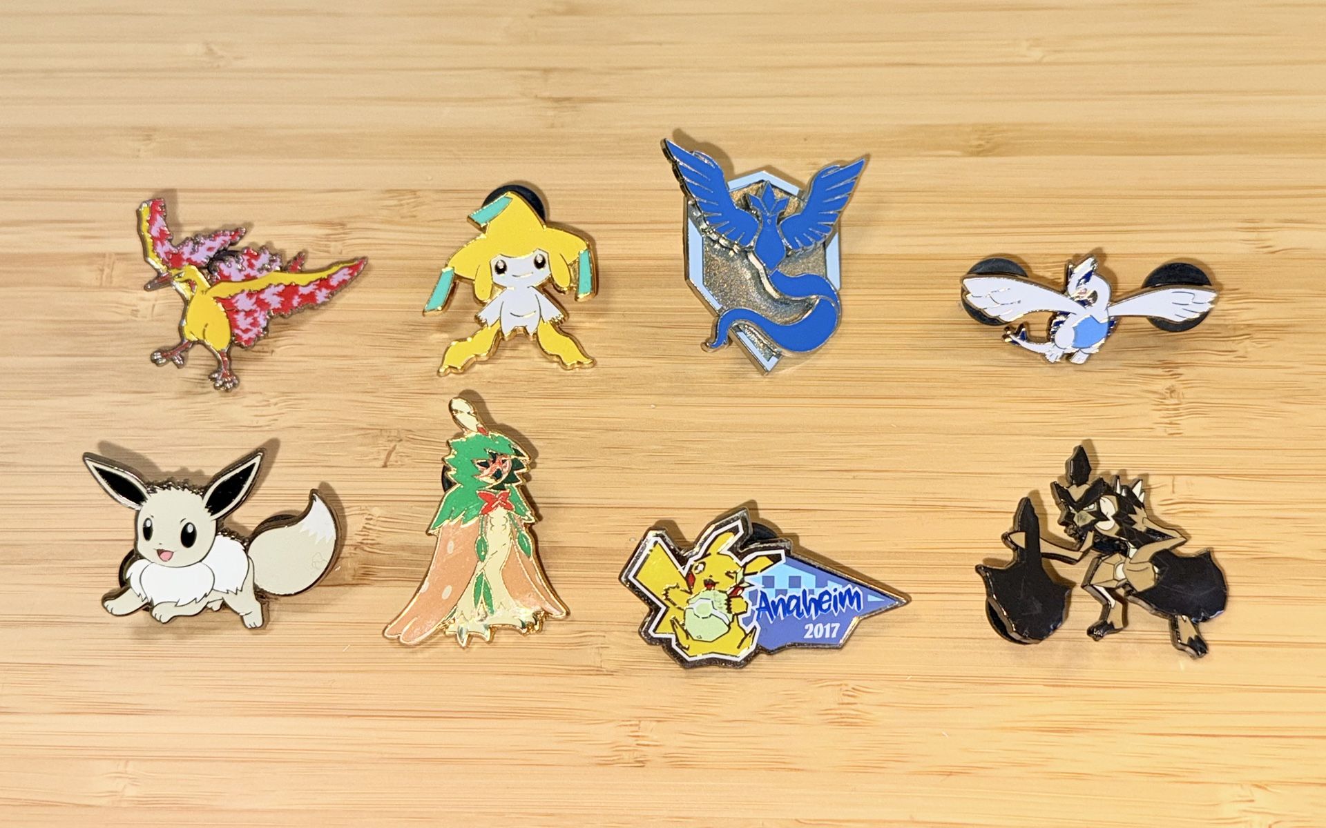 Pokemon Collectible Pin Set of 8 Different Pokemon Characters