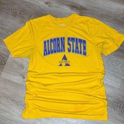 Alcorn State University T-Shirt – Yellow Graphic Tee – Size Large – HBCU College Shirt