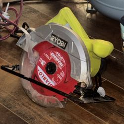 Ryobi CSB125 13-Amp 7-1/4 inch Corded Circular Saw W/ Diablo framing blade