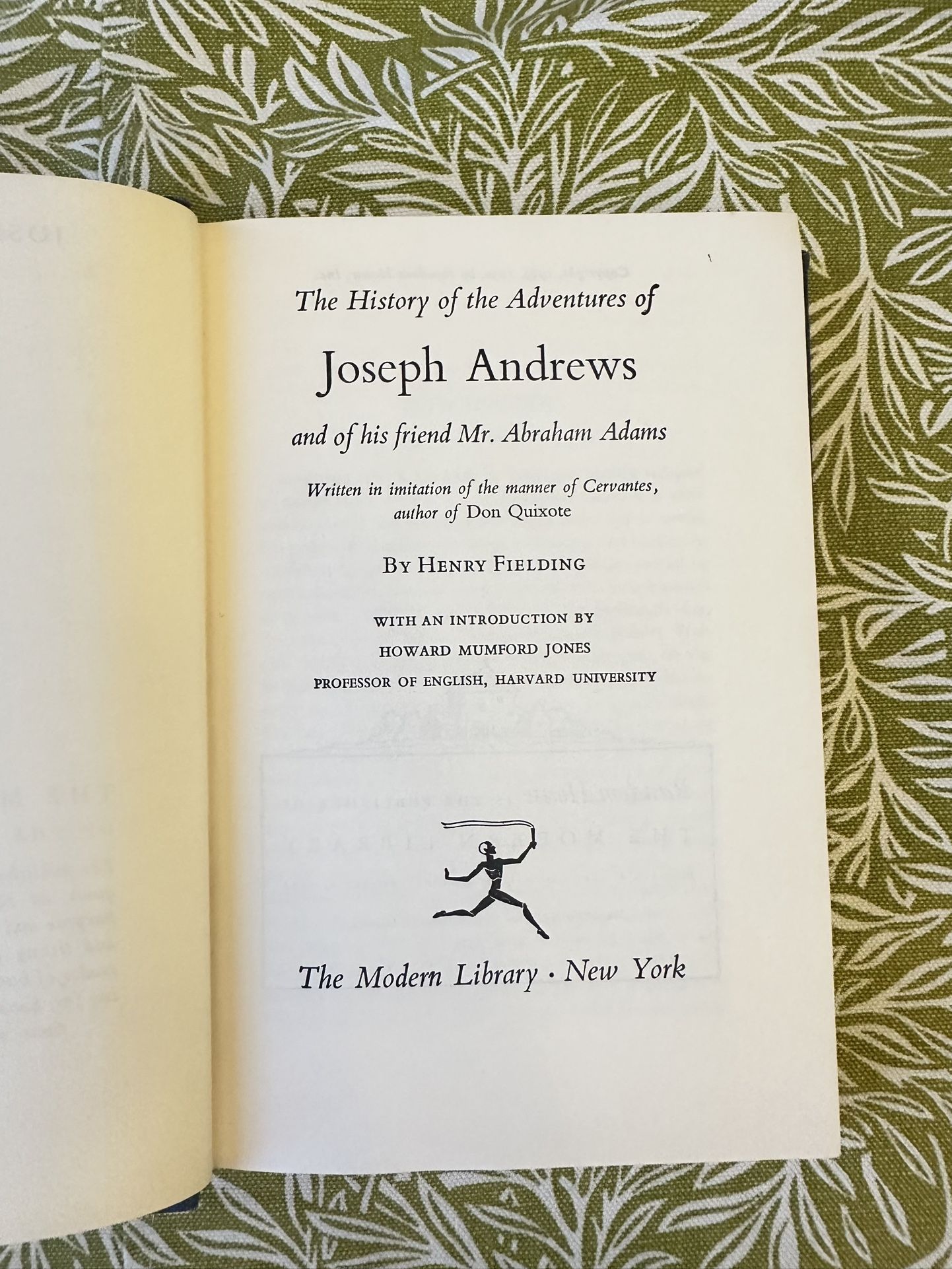 Joseph Andrews by Henry Fielding - Vintage Hardcover 