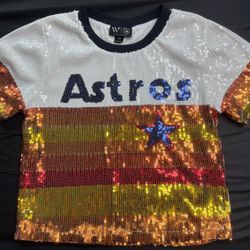 Astros Sequin Top