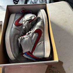 Vandal High Supreme Metallic Silver Size 10