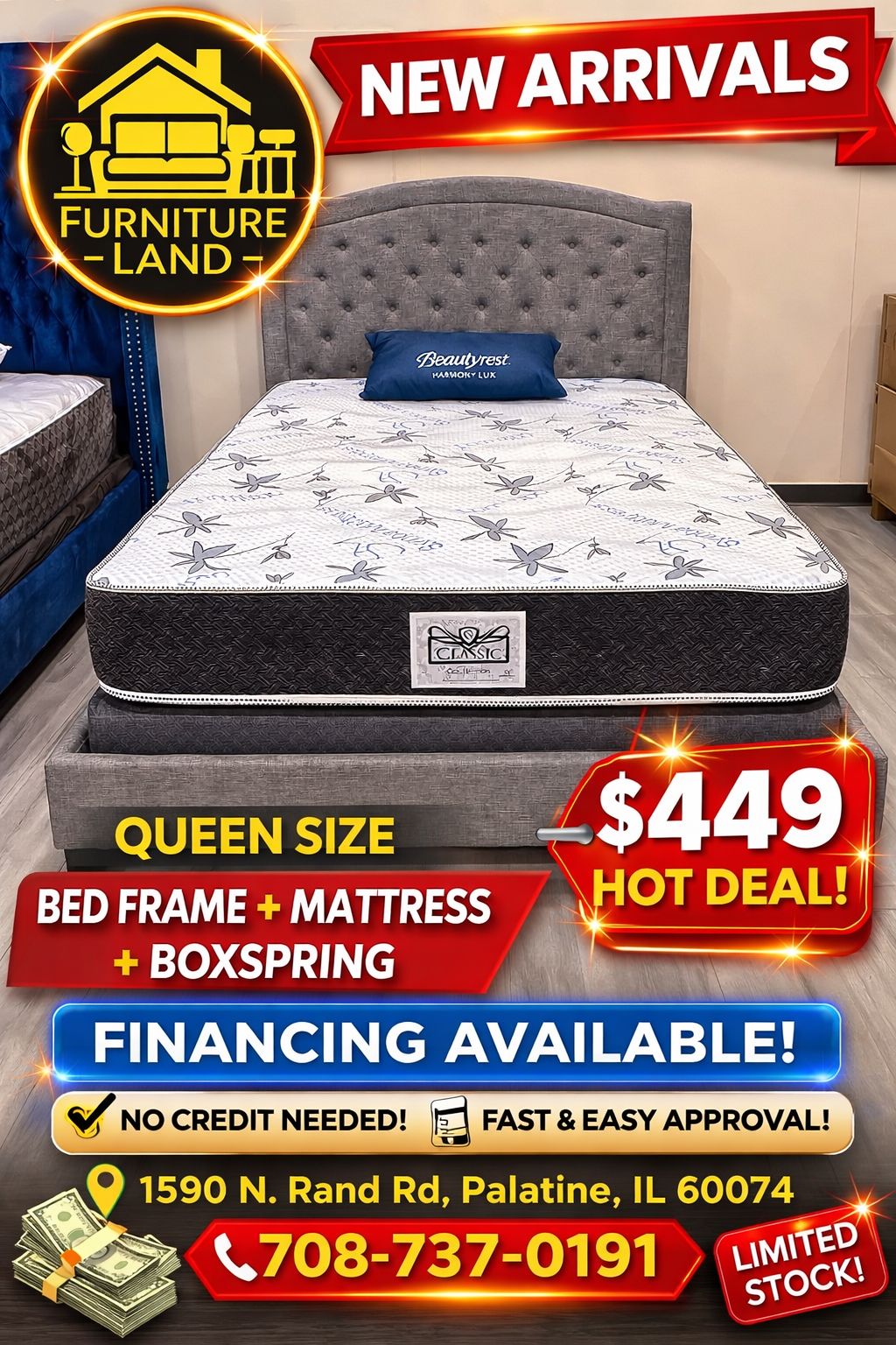 Brand New Queen bed set