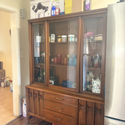Kent Coffey Walnut Perspecta China Cabinet