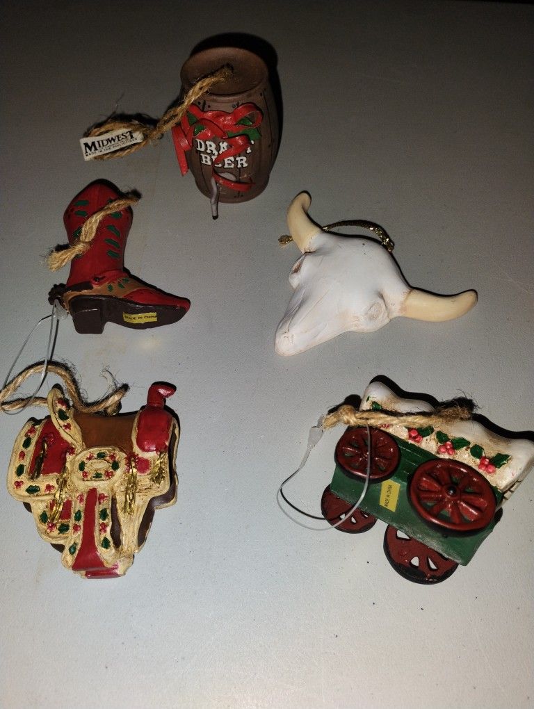 Ceramic Western Ornaments $20 For All From Dillard's