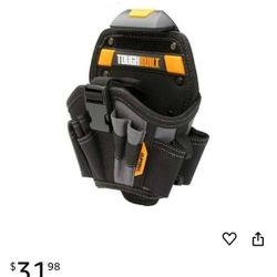 Tough Built Drill Holster Pouch TB-CT-20-L Pocket Work Wear Belt Clip Tools