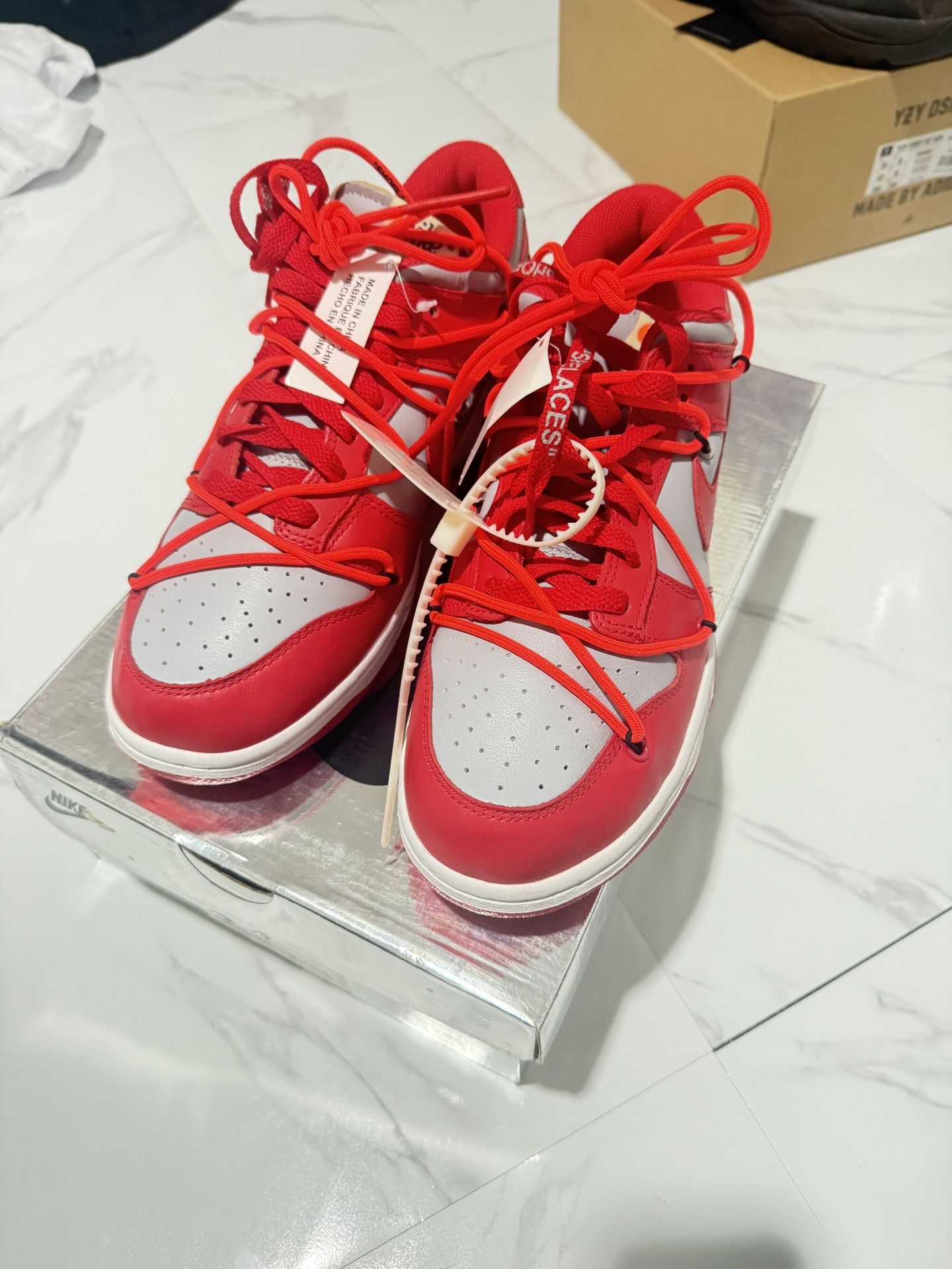 Off White X Dunk Low University Red