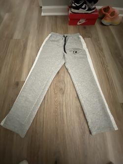My world stacked sweatpants