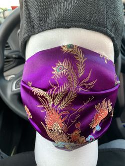 Silk Mask- Purple