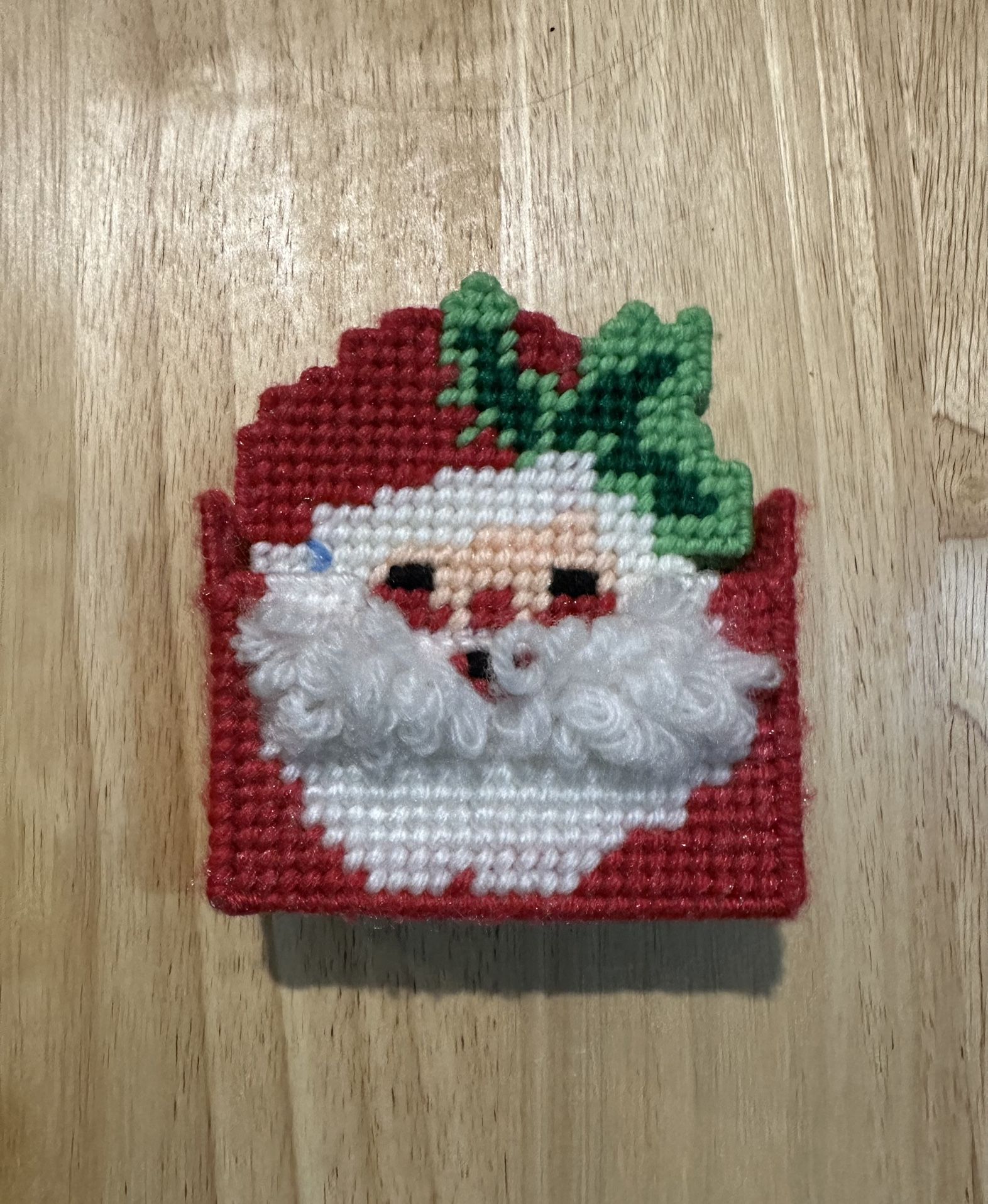 Set of 5 Santa Coasters with Holder